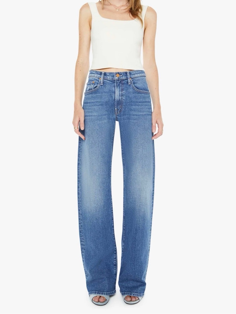 NWT MOTHER The Mid Rise Lasso Heel Women’s Jeans